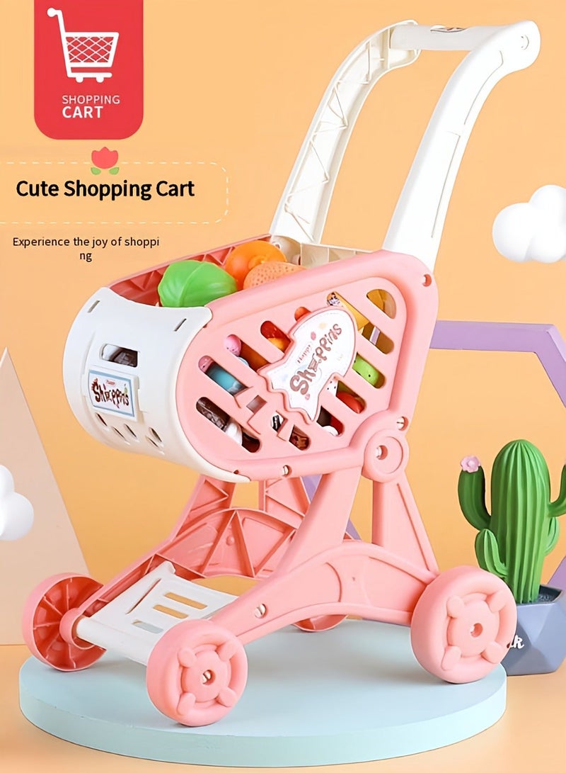 Vixplorn Baby shopping trolley, baby's first ‘mini-mart’, play and learn, unlock the little life, easy to install, parent-child interaction. - Image 4